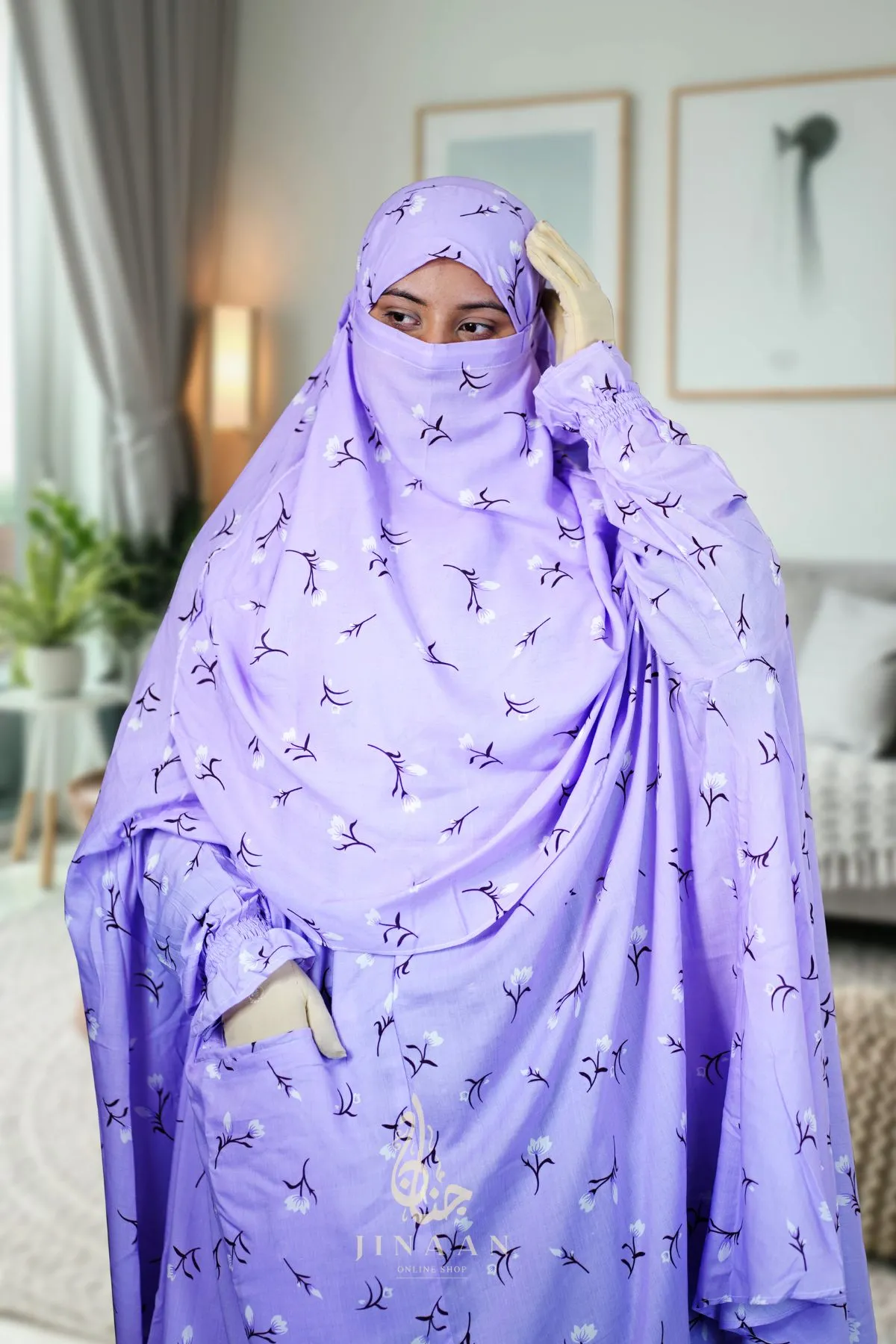 Semi long Khimar.B90